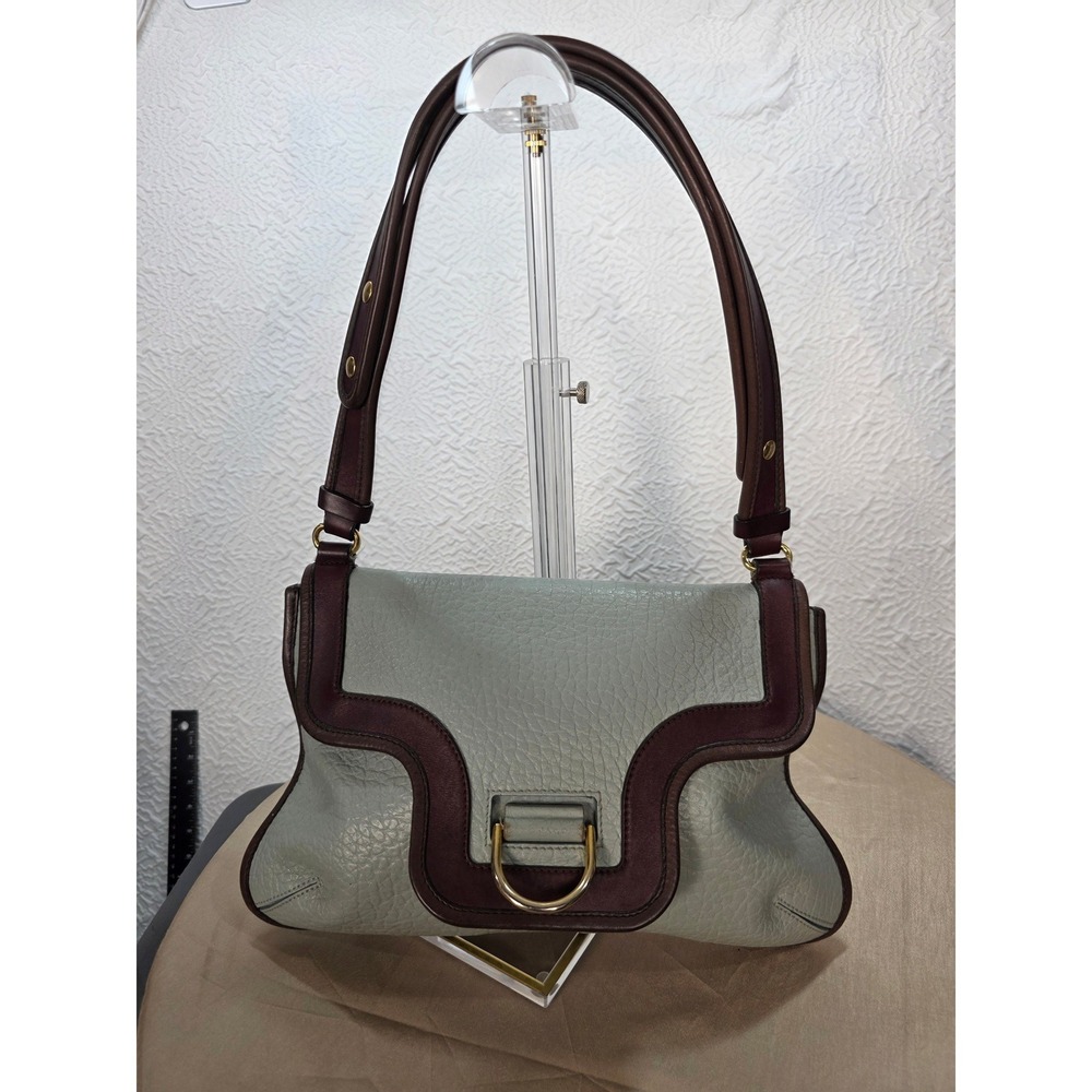 Marc Jacobs Shoulder Bag Womens Medium Sage Green Good Vintage Leather Swing